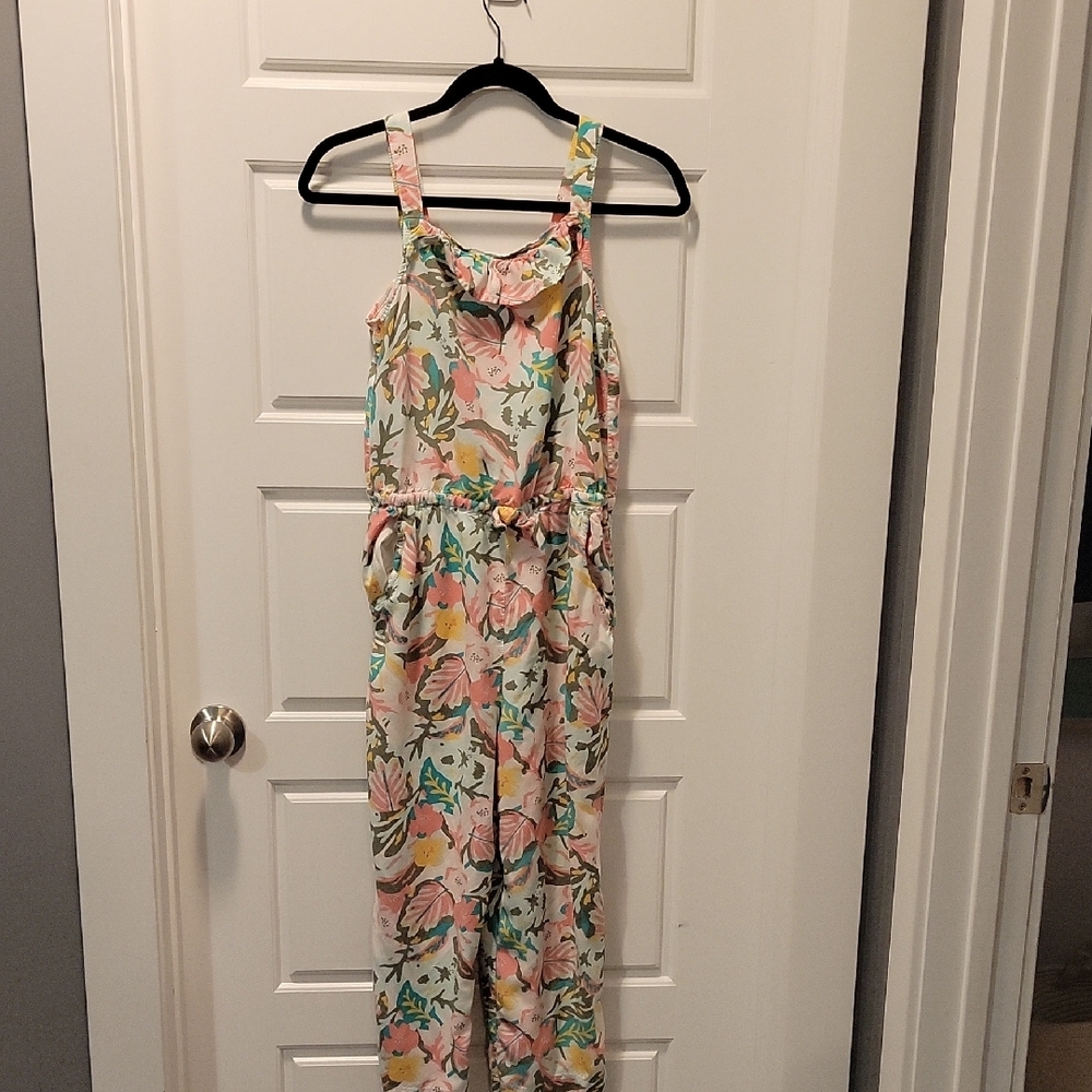 Cat & Jack Floral Jumpsuit - Pink, Green, Yellow